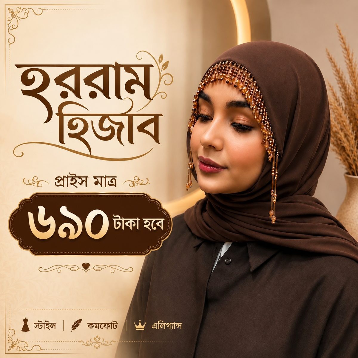 হুররাম হিজাব কফি কালার