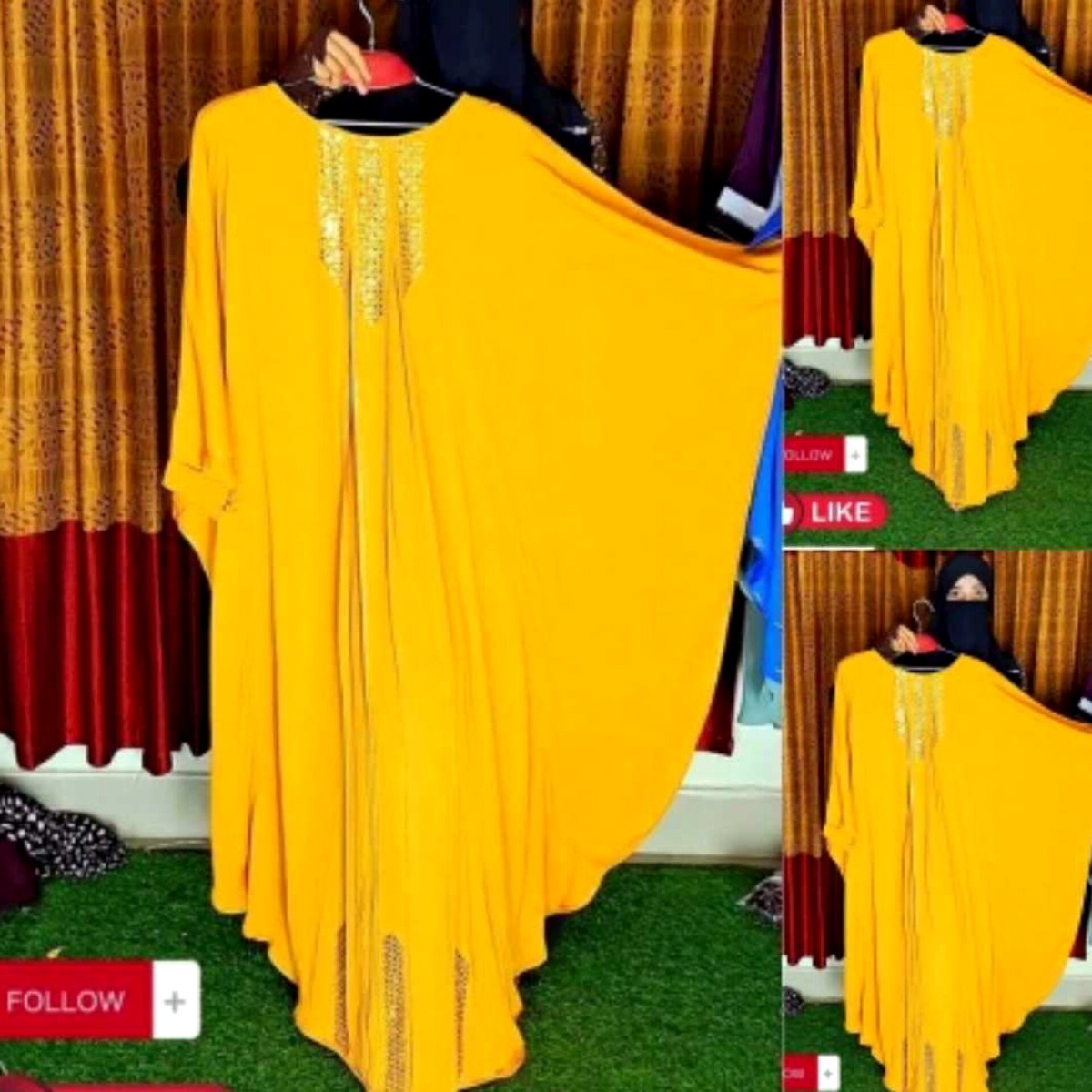 ✨ মাত্র ৬০০ টাকায় পাথরের কাজ করা শাড়ি কুচি আবায়া | হিজাবসহ সম্পূর্ণ সেট ✨